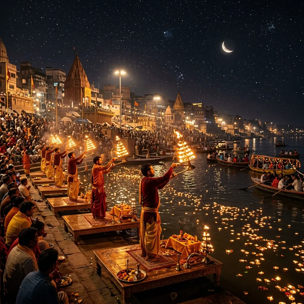 Sacred Ganga Aarti at Varanasi